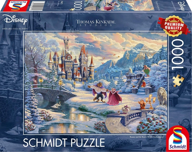Schmidt Puzzle Die Schöne und das Biest: Winterzauber 1000 Teile