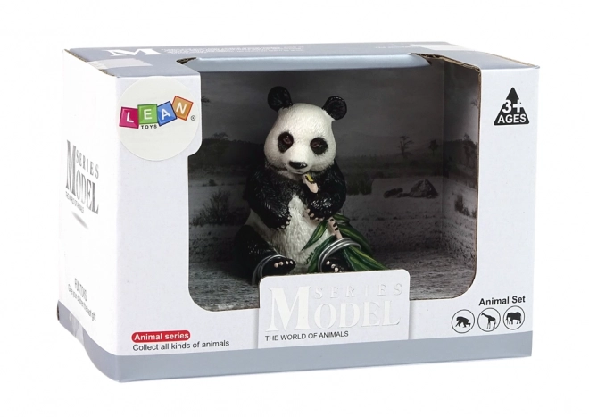 Sammlerfigur Riesenpanda mit Bambus