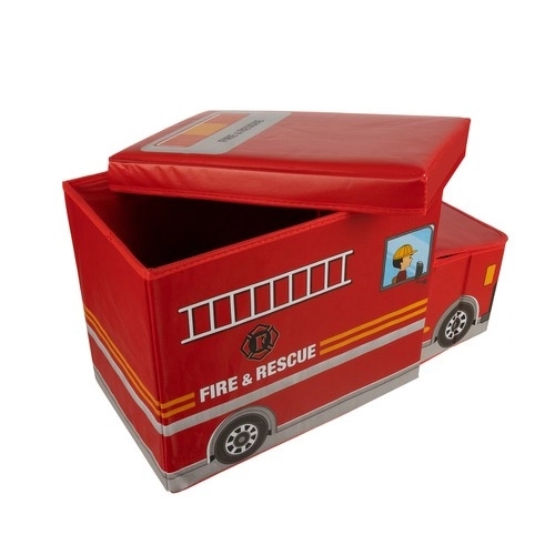 Spielzeugtruhe Feuerwehrwagen