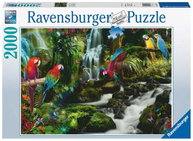 Ravensburger Puzzle 2000 Teile Papageien im Dschungel