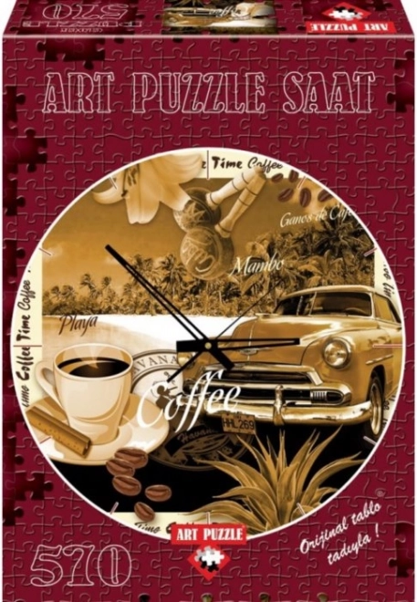 Puzzle-Uhr Kaffeetasse 570 Teile