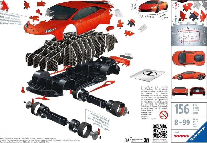 Lamborghini Huracán Evo Puzzle 108 Teile