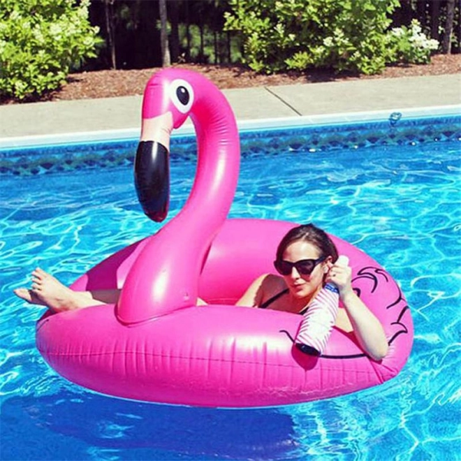 Aufblasbarer Flamingo-Schwimmreifen 75 cm