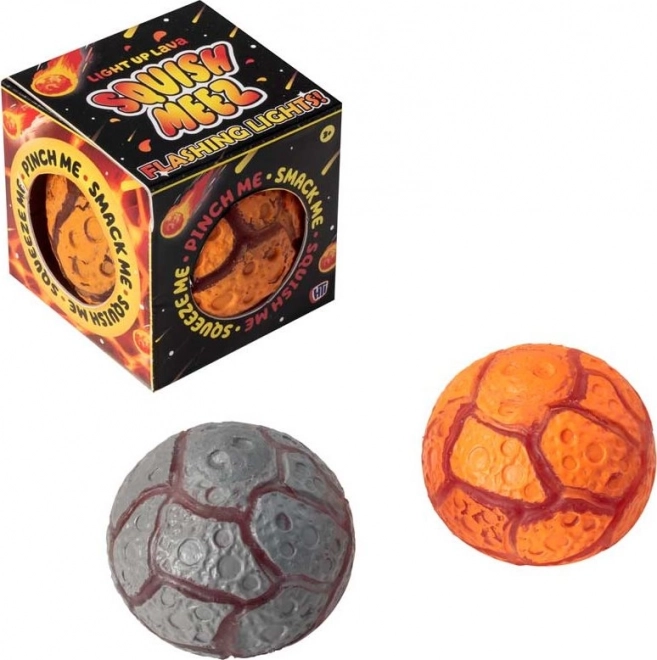 Leuchtender Antistressball Lava