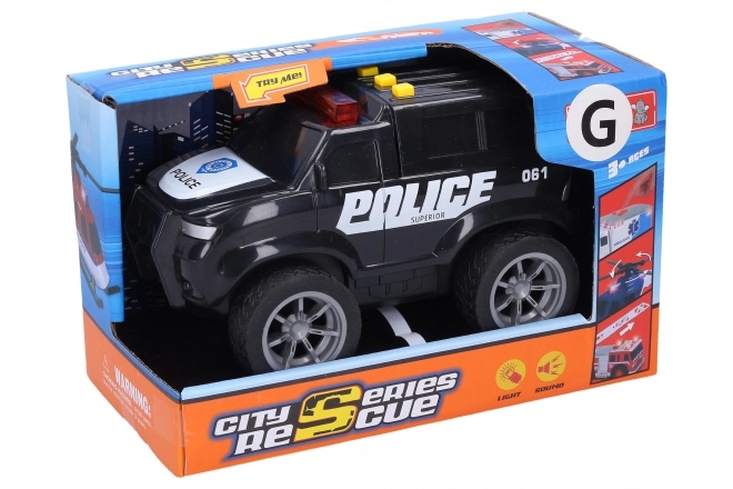 Polizeiauto mit Lichteffekten 18 cm