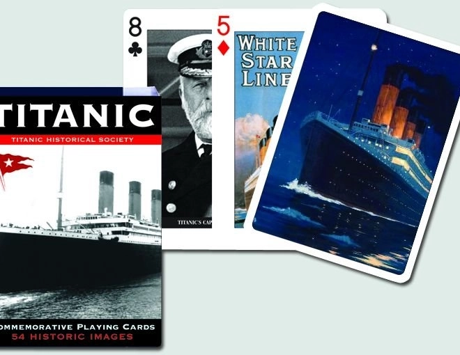 Spielkarten mit Titanic-Motiv