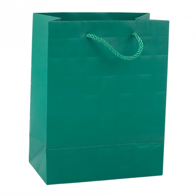 Elegante Geschenktasche mit geprägten Quadraten