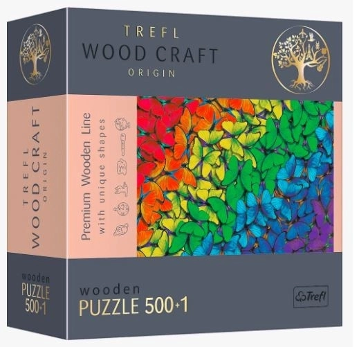 Holzpuzzle Trefl Wood Craft Regenbogen-Schmetterlinge 501 Teile