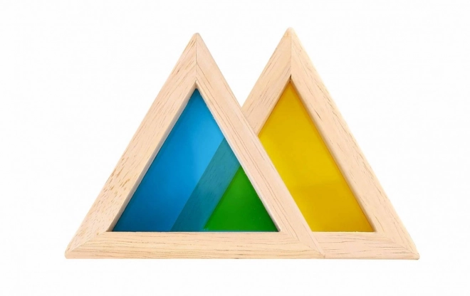 Bunte Holzspiegelbausteine