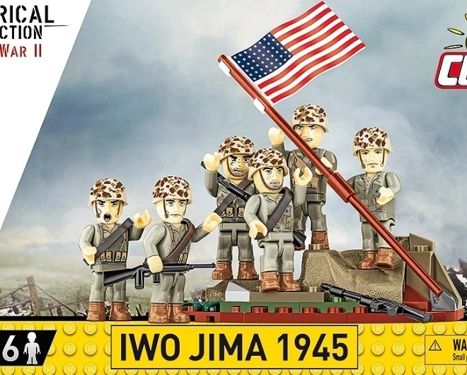 Bausteine Raising the Flag on Iwo Jima 1945 - 87 Teile