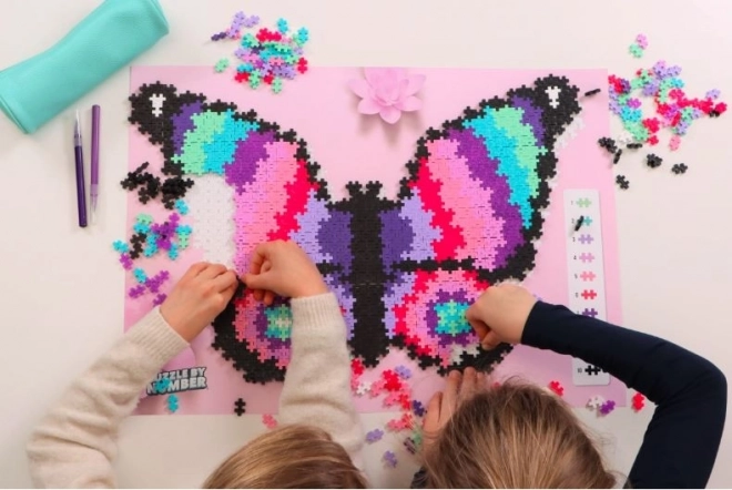 Plus-Plus Bausteine Puzzle Zahlen - Schmetterling 800 Teile