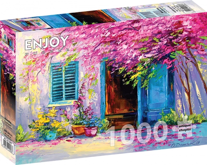 Puzzle Blühender Hof 1000 Teile