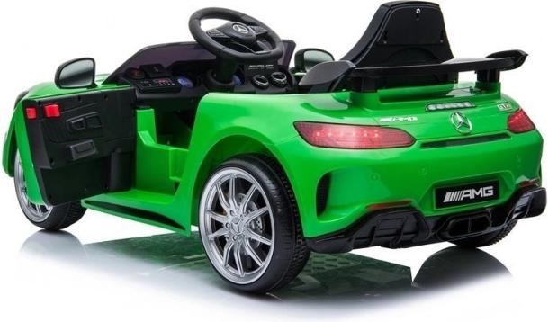 Mercedes GTR grünes Kinder Elektroauto