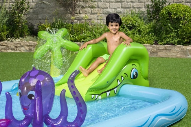 Bestway Garten Spielplatz Fantastisches Aquarium mit Rutsche