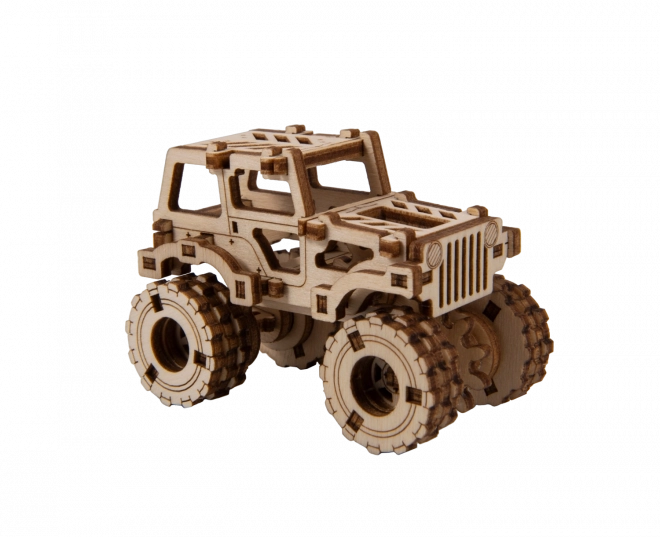 3D Holzpuzzle Superfast Monster Truck