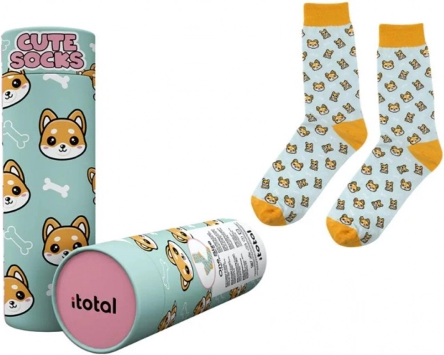 Baumwollsocken mit Hundemotiv