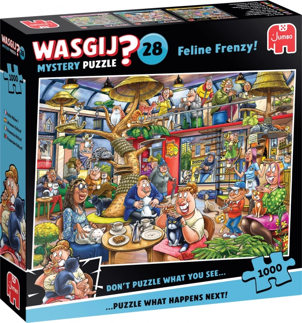 Jumbo Puzzle Wasgij Mystery: Katzenwahnsinn 1000 Teile
