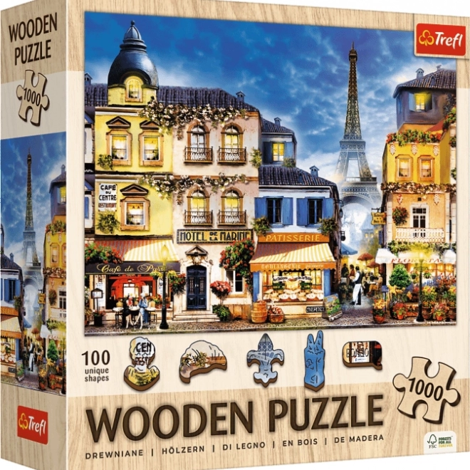 Holzpuzzle TREFL Französische Gasse 1000 Teile
