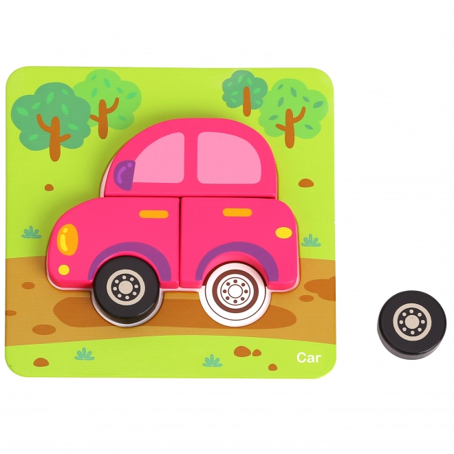 Holzpuzzle Fahrzeuge Woopie Montessori