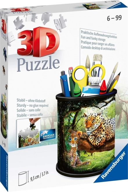 Ravensburger 3D Puzzle Stifthalter mit Leoparden-Motiv