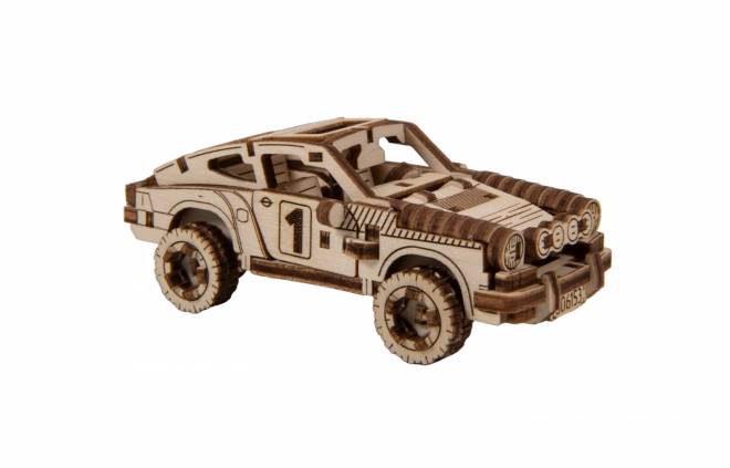 Holzpuzzle 3D Rallyeauto Modell