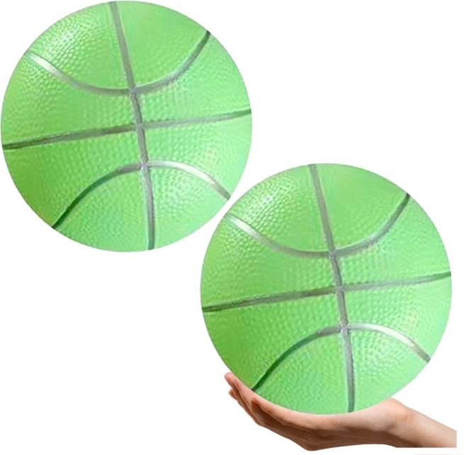 Pastellgrüner Gummistrandball 20 cm