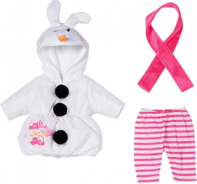 Modisches Kostüm Dolly der Schneemann für die Baby Born Puppe