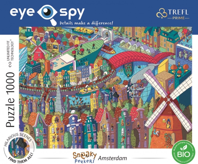 Trefl Puzzle Eye-Spy Sneaky Peekers: Amsterdam 1000 Teile