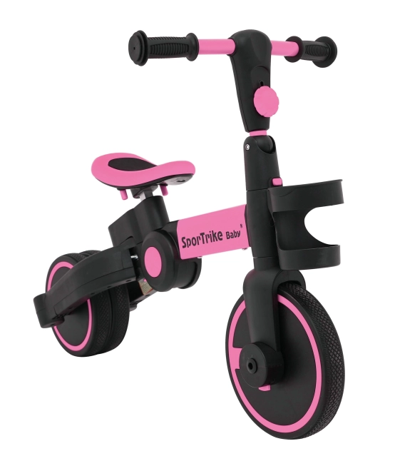 Dreirad Happy Bike 3-in-1 Sportrike Rosa – rosa