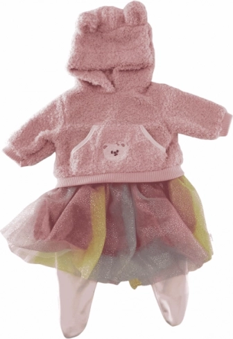 Röckchen für Puppe mit Sweatshirt PLEJO 40 - 43 cm