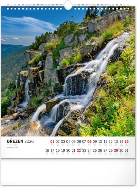 Wandkalender Krkonoše 2026