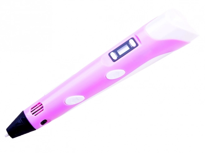 Magischer 3D-Stift mit Filamenten – rosa