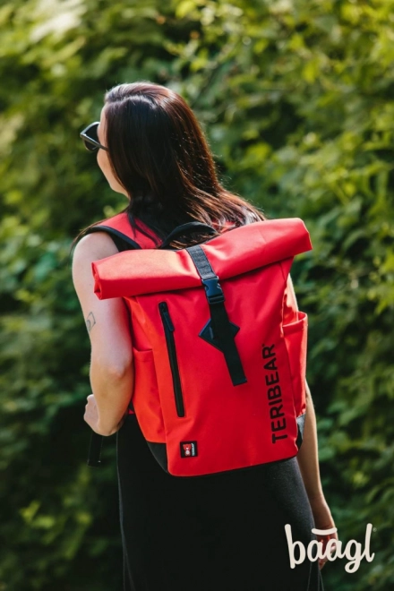 Rolltop-Rucksack TERIBEAR Rot von BAAGL