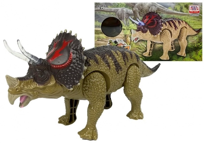 Triceratops Dinosaurier mit Leuchteffekten