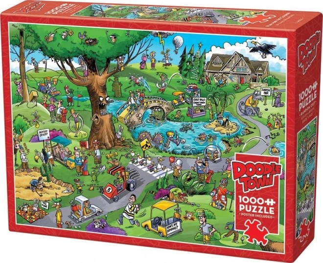 Puzzle DoodleTown: Typischer Golf 1000 Teile