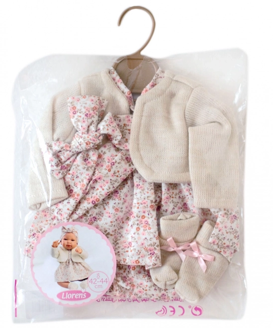 Outfit für Puppe Neugeborenes Größe 43–44 cm