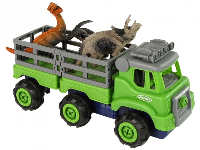 Transport-LKW mit Dinosauriern