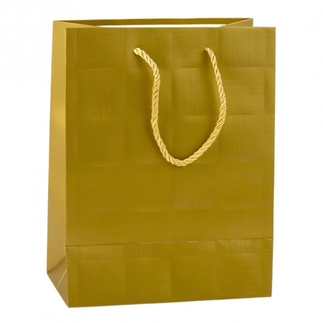 Elegante Geschenktasche mit Reliefmuster von Quadraten