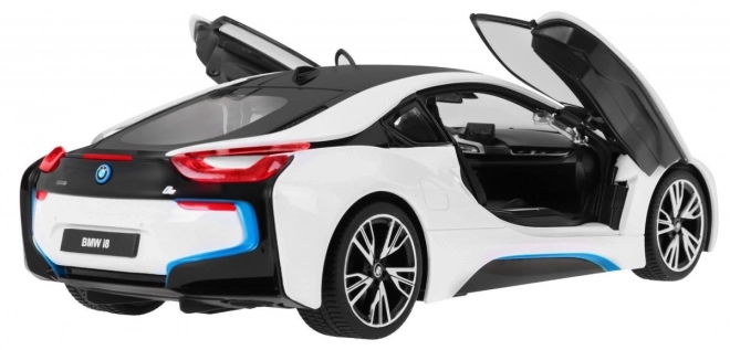 Ferngesteuertes BMW i8 Modell in Weiß von Rastar im Maßstab 1:14