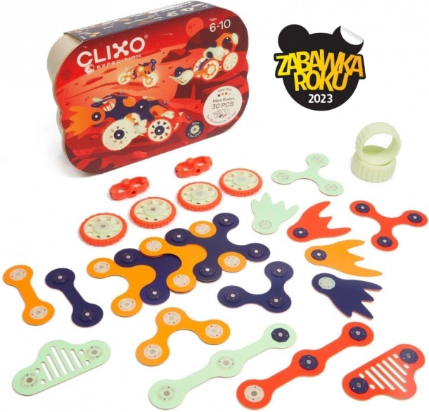 Clixo Mars Rovers - Magnetischer Bausatz 30 Teile