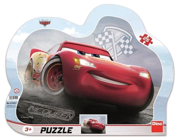Dino Puzzle Cars 3: Lightning McQueen - 25 Teile