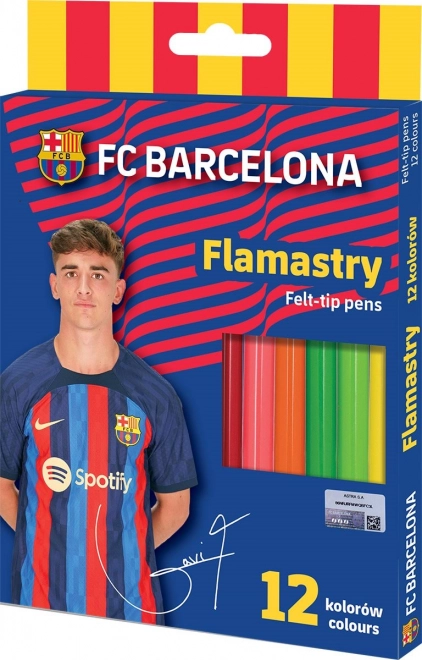Filzstifte ASTRA FC Barcelona, 12 Farben (Mix)