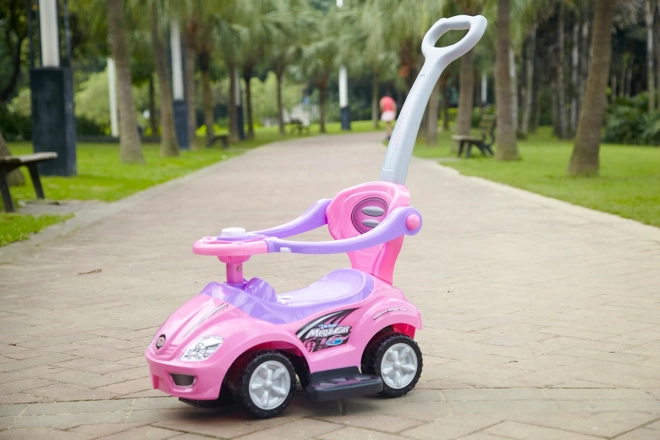 Deluxe 3-in-1 Rutschauto für Kinder in Pink