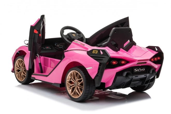 Lamborghini SIAN Kinderauto mit Batterie und Fernbedienung – Rosa