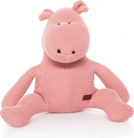 Gehäkeltes Spielzeug Nilpferd, Pink