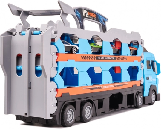 Lastwagen mit Rennbahn 210 cm 8 Stück