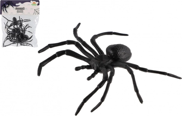 schwarzer Plastikspinne, Set mit 5 Stück