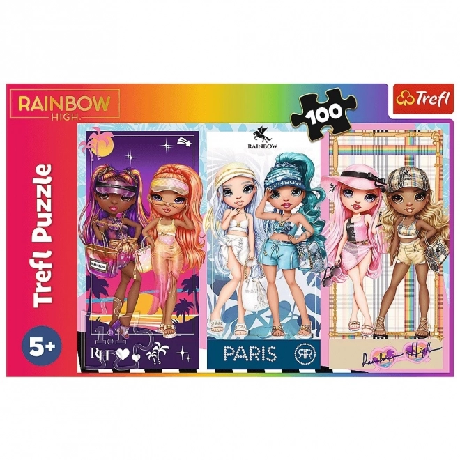 Puzzle 100 Teile Rainbow High Puppen