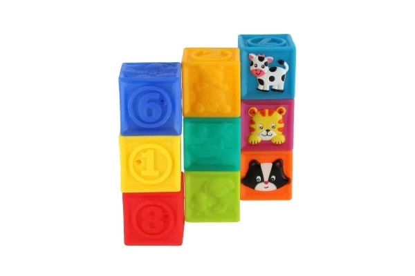 Weiche Gummiwürfel 9er Set