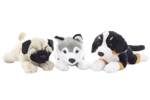 Plüschhund liegend 19 cm